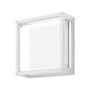 19652 York 12W LED Square Wall Light 240V IP65 - White 3000K Domus Lighting