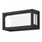 19649 York 7W LED Rectangle Wall Light 240V IP65 - Black 5000K Domus Lighting