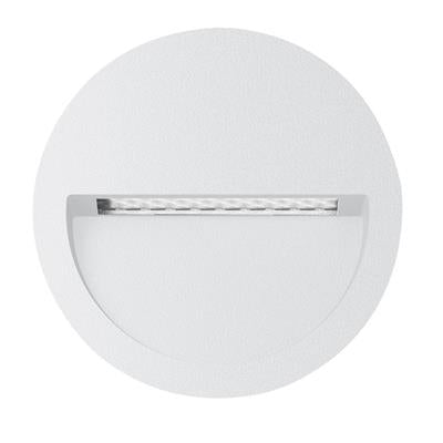 Domus Zac-4 Round Recessed LED Exterior Step Lights 3000K 5000K White 4W 240V IP65 - 19733, 19734