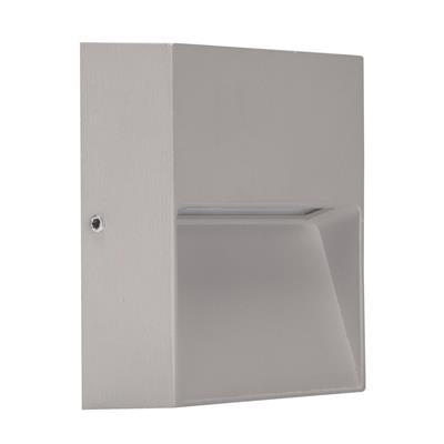 Domus Zeke-4 Square Surface Mounted LED Exterior Step Lights 3000K 5000K Silver 4W 12V IP65 - 19848, 19849