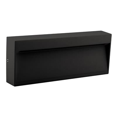 Domus Zeke-8 Rectangular Surface Mounted Garden Step and Up Lights 3000K 5000K Black 8W 12V IP65 - 19862, 19863 - Domus Lighting 