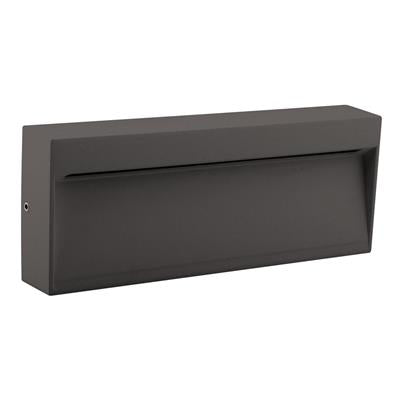 Domus Zeke-8 Rectangular Surface Mounted LED Exterior Step Lights 3000K 5000K Dark Grey 8W 12V IP65 - 19858, 19859