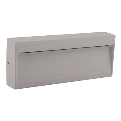 Domus Zeke-8 Rectangular Surface Mounted Garden Step and Up Lights 3000K 5000K Silver 8W 12V IP65 - 19856, 19857