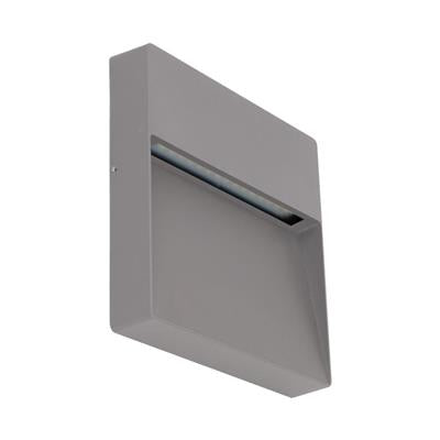 Domus Zeke-9 Square Surface Mounted LED Exterior Step Lights 3000K 5000K Silver 9W 12V IP65 - 19872, 19873