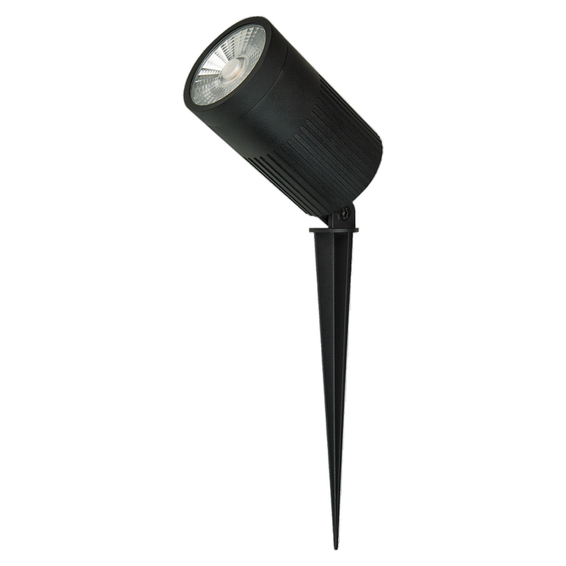 Domus ZOOM-PRO C/W HOOD Garden Spike Lights Tri - Black 30W 12/24V IP67 - 25709 -  Domus Lighting