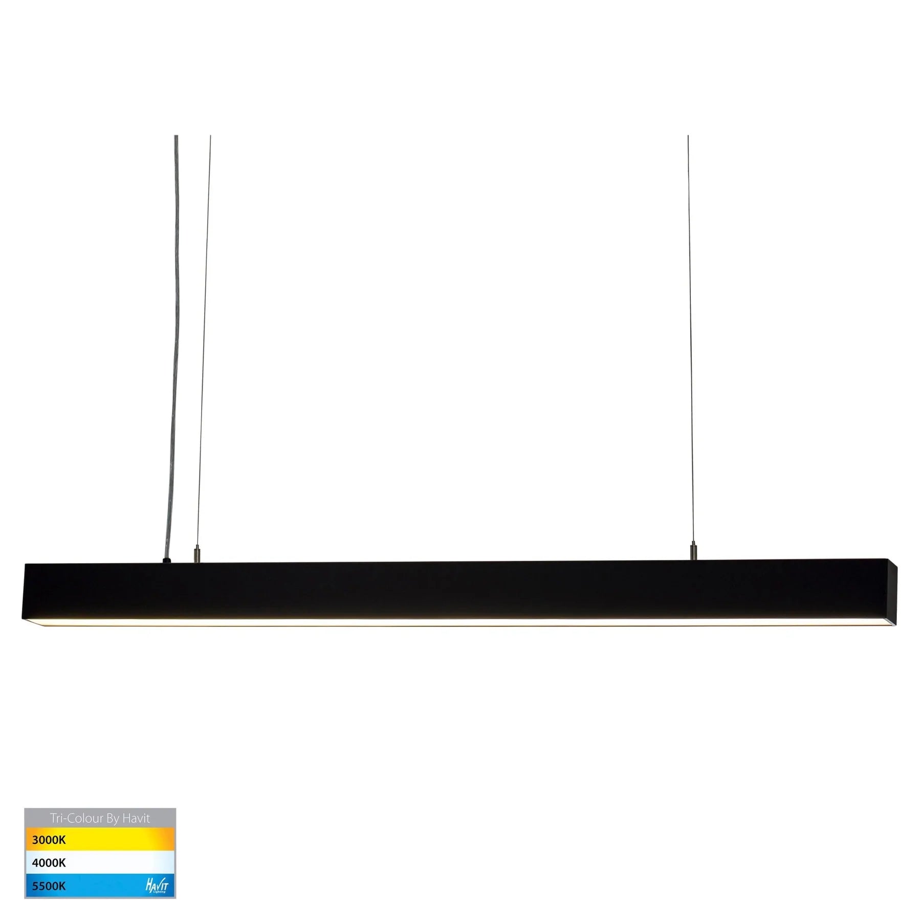 Havit Proline 6070 Interior Pendant Tri - Black 40W 240V IP20 - HV6001T-BLK -Havit Lighting