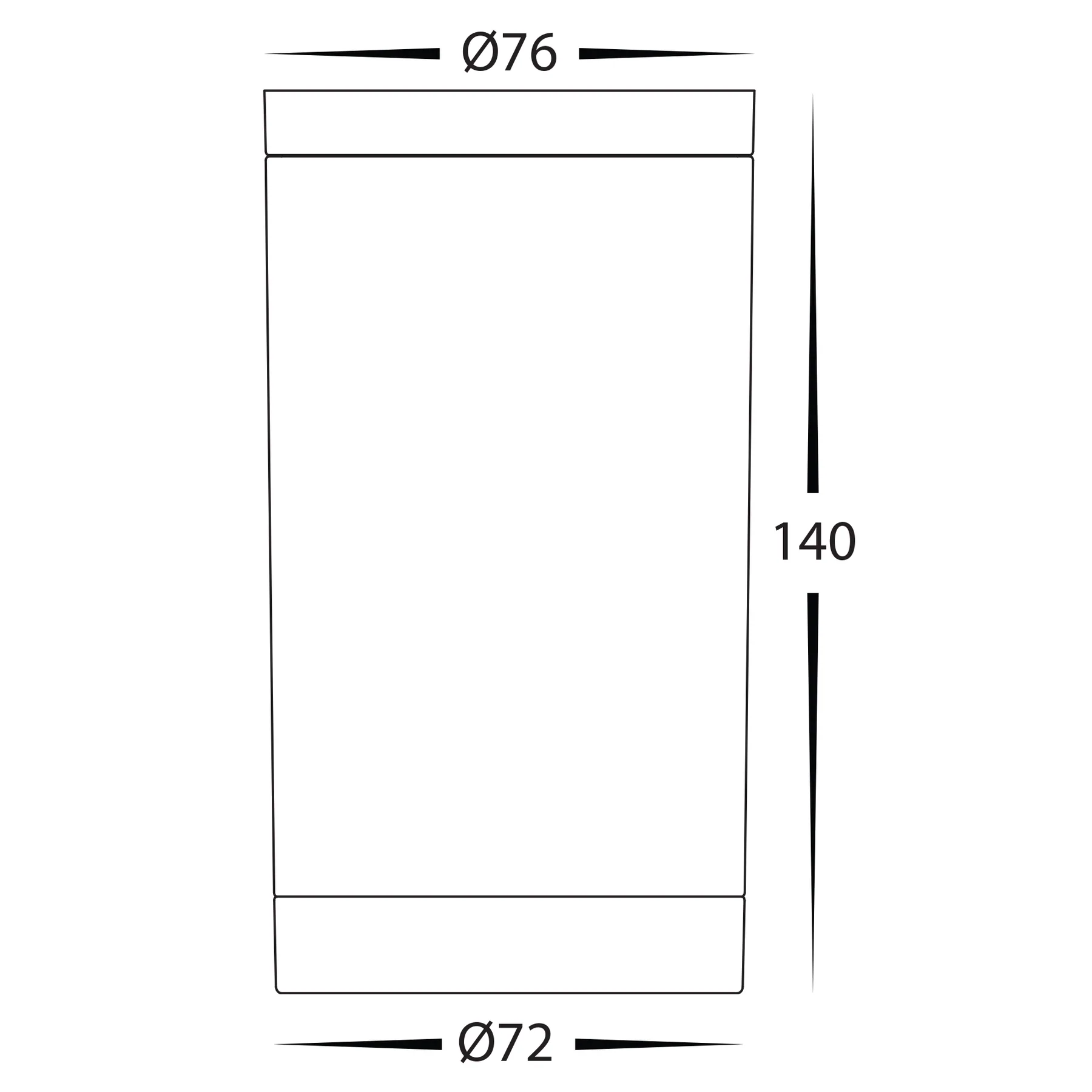 Havit Lexan LED Surface Mounted Downlight Tri - Black 3/5/7W 240V IP54 - HV5831T-BLK - Havit Lighting