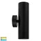 Havit Maxi Tivah Up & Down Pillar Exterior Wall Lights Tri - Black 2x12W 240V IP65 - HV1028T  - Havit Lighting