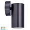 HV1175T-HV1177T - Tivah Solid Brass Graphite Coloured TRI Colour Fixed Down Wall Pillar Lights-Havit Lighting