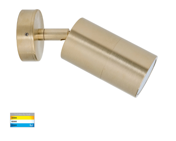 Havit Tivah Single Adjustable Pillar Exterior Wall Lights Tri - Solid Brass 3/5/7W 240V IP65 - HV1255T-HV1257T
