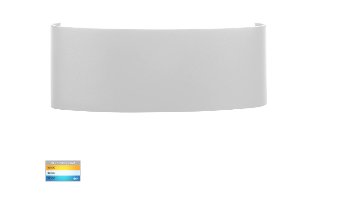 HV3697T-WHT-240V | HV3697T-WHT-12V - Maro White Up & Down TRI Colour LED Wall Light - Havit Lighting