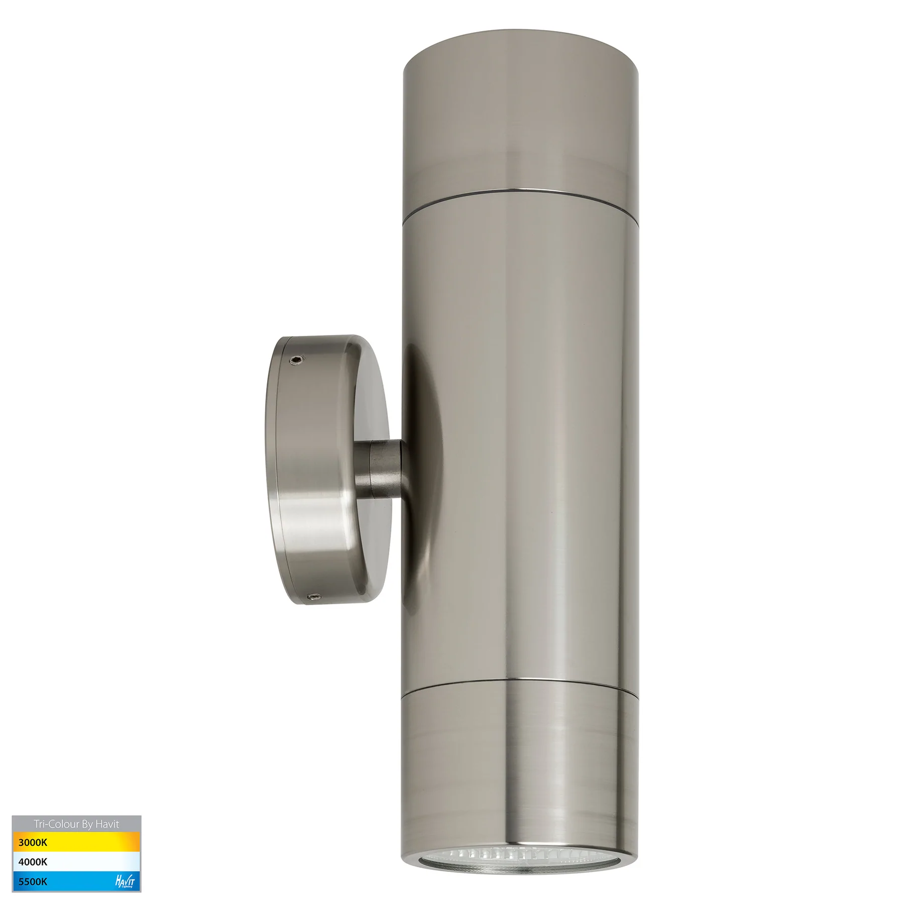 Havit Maxi Tivah Up & Down Pillar Exterior Wall Lights Tri - 316 Stainless Steel 2x12W 240V IP65 - HV1008T  - Havit Lighting