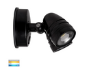 Focus Polycarbonate Black 240V 2 x 15W IP65 Double Adjustable Spot Light - HV3793T-BLK - Eco Smart Lighting