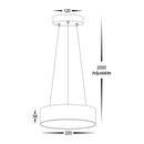 Havit Nella Round Interior Pendant Tri - White 20W 240V IP20 - HV5892T-WHT-PDT -Havit Lighting