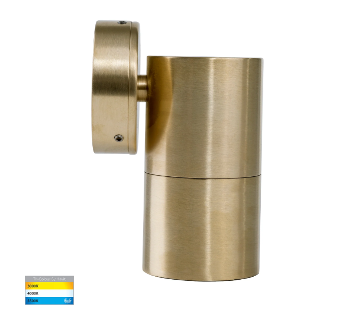 Havit Tivah Fixed Down Pillar Exterior Wall Lights Tri - Solid Brass 3/5/7W / 5W 12V/240V IP65 - HV1155T-HV1157T