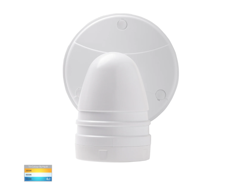 Havit Focus Polycarbonate Single Adjustable Spot Wall Light Tri - White 15W 240V IP65 - HV3791T-WHT- Havit Lighting