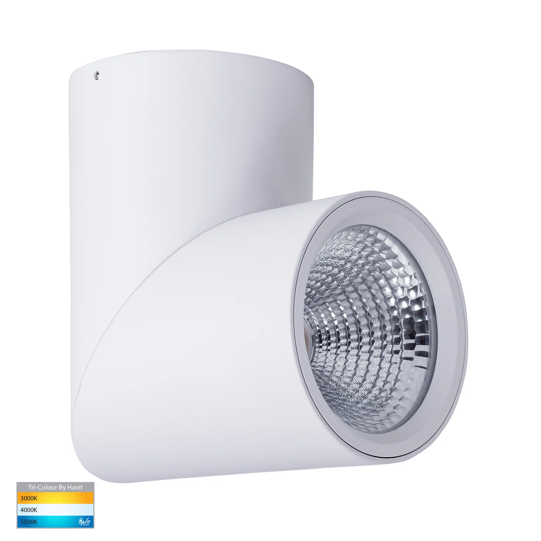 Havit Nella LED Surface Mounted Rotatable Downlight Tri - White 24W 12V/240V IP54 - HV5825T-WHT, HV5825T-WHT-12V- Havit Lighting