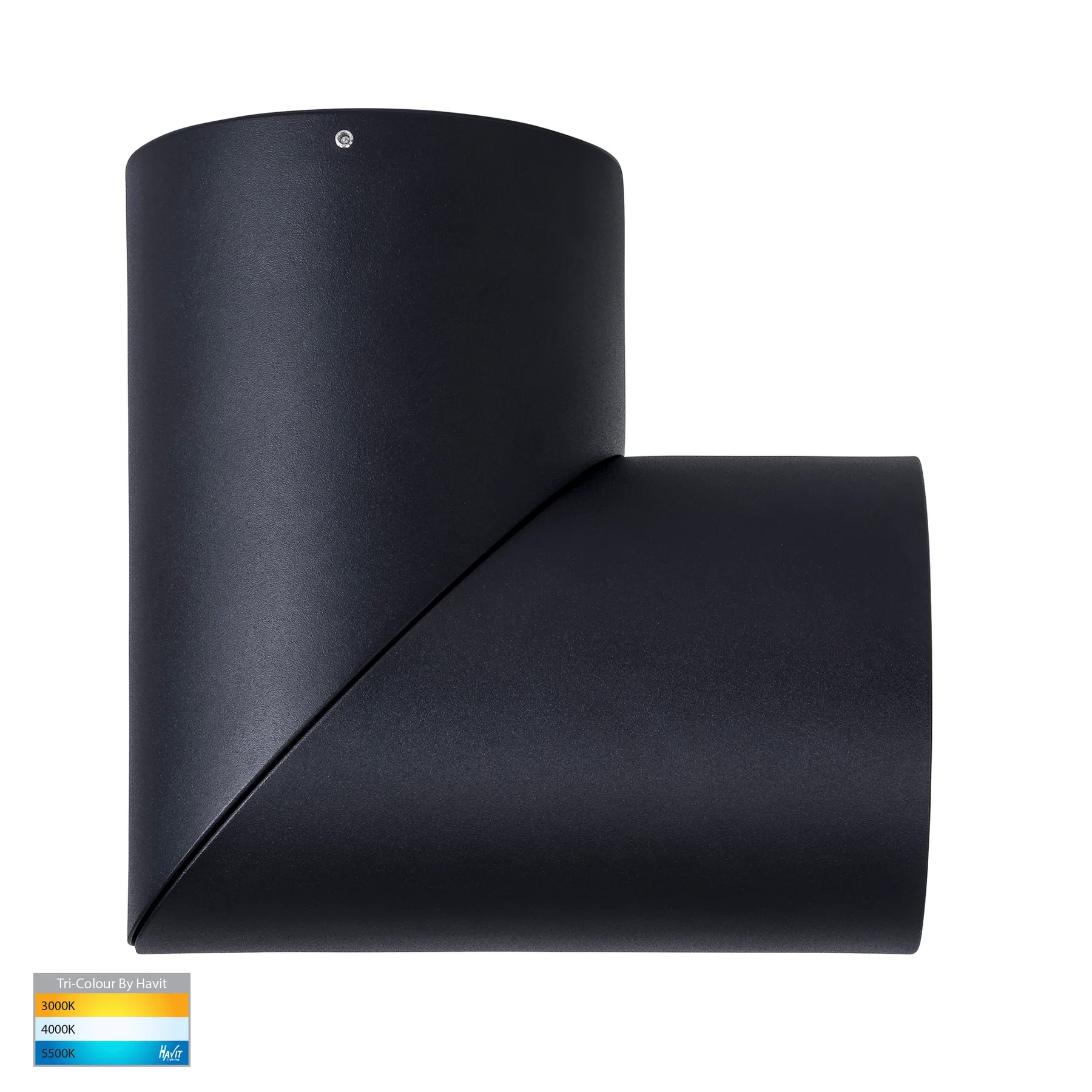 Havit Nella LED Surface Mounted Rotatable Downlight Tri - Black 24W 12V/240V IP54 - HV5825T-BLK, HV5825T-BLK-12V- Havit Lighting