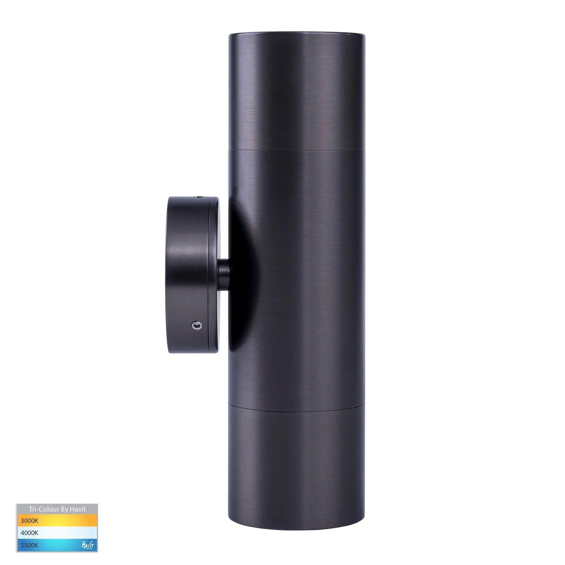 Havit Tivah Up & Down Pillar Exterior Wall Lights Tri - Graphite 2x3/5/7W / 2x5W 12V/240V IP65 - HV1075T-HV1077T