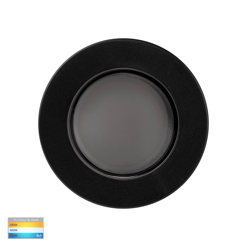 Havit Lexan LED Surface Mounted Downlight Tri - Black 3/5/7W 240V IP54 - HV5831T-BLK - Havit Lighting