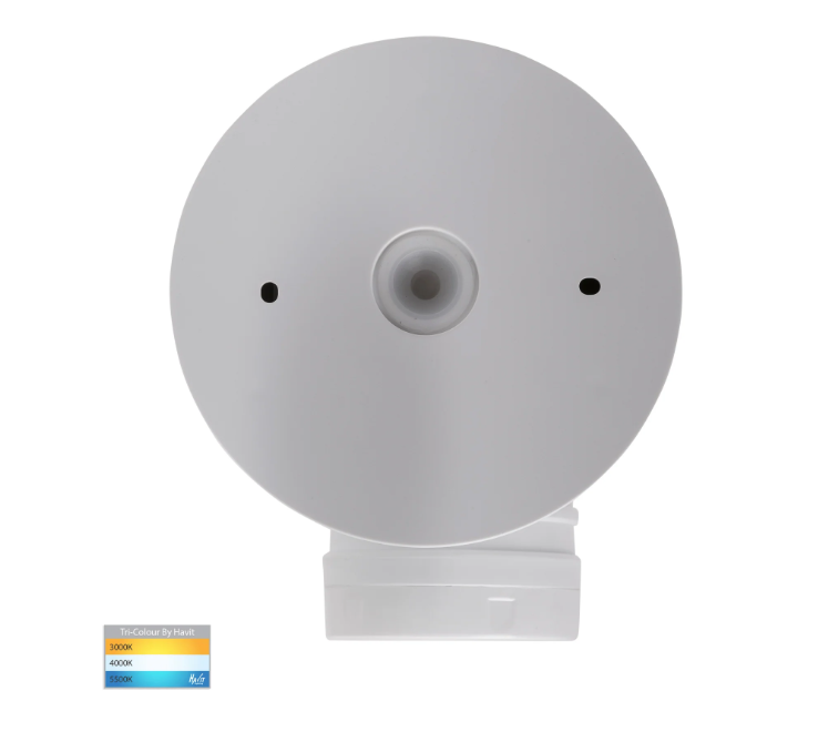Havit Focus Polycarbonate Single Adjustable Spot Wall Light Tri - White 15W 240V IP65 - HV3791T-WHT- Havit Lighting