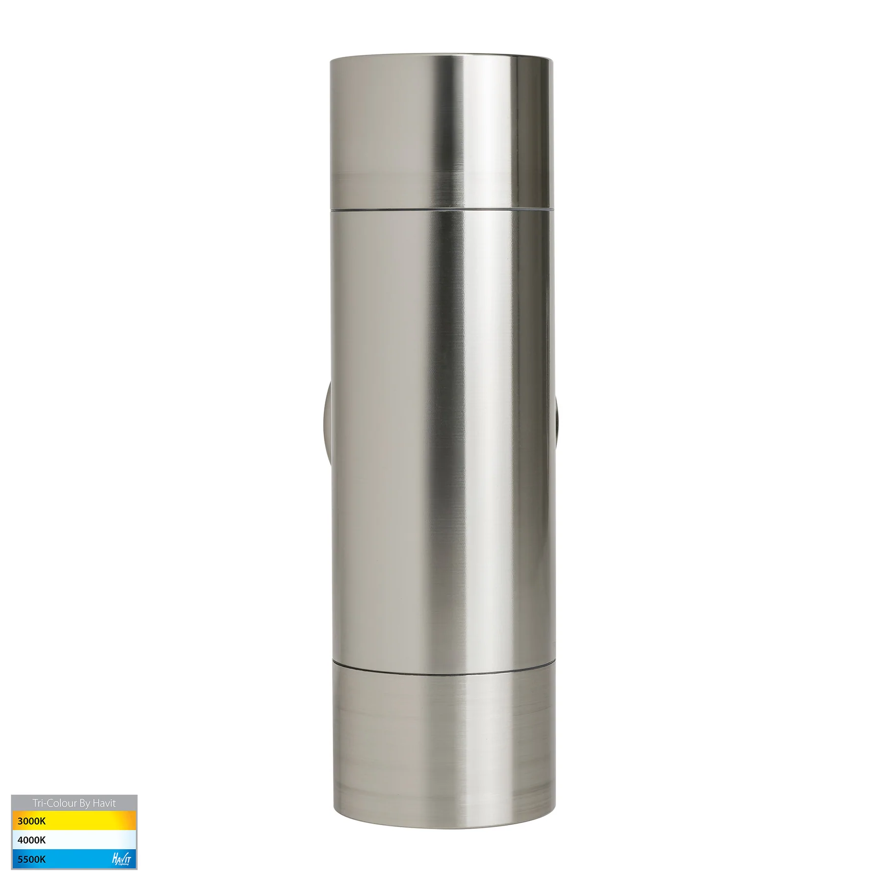 Havit Maxi Tivah Up & Down Pillar Exterior Wall Lights Tri - 316 Stainless Steel 2x12W 240V IP65 - HV1008T - Havit Lighting