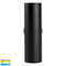 Havit Maxi Tivah Up & Down Pillar Exterior Wall Lights Tri - Black 2x12W 240V IP65 - HV1028T - Havit Lighting