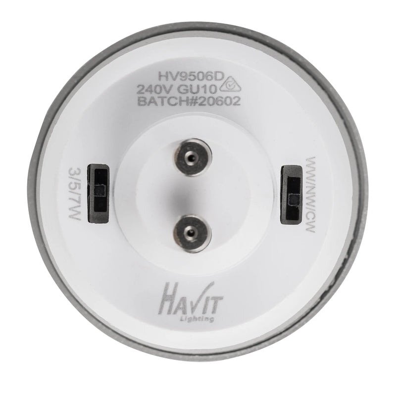 Havit Lexan LED Surface Mounted Downlight Tri - Black 3/5/7W 240V IP54 - HV5832T-BLK - Havit Lighting