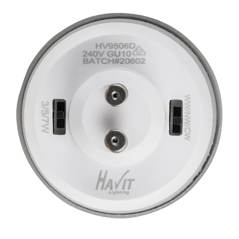 Havit Lexan LED Surface Mounted Downlight Tri - Black 3/5/7W 240V IP54 - HV5831T-BLK - Havit Lighting