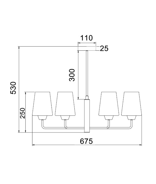 CLA ABBEY: Interior Traditional 6 Lamps Opal Glass Interior Pendant Matt Black / Matt Gold 220-240V - ABBEY1, ABBEY2 -CLA Lighting
