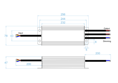 Azoogi 5-in-1 Dimmable Driver 150W 12V IP67 - ADR009D