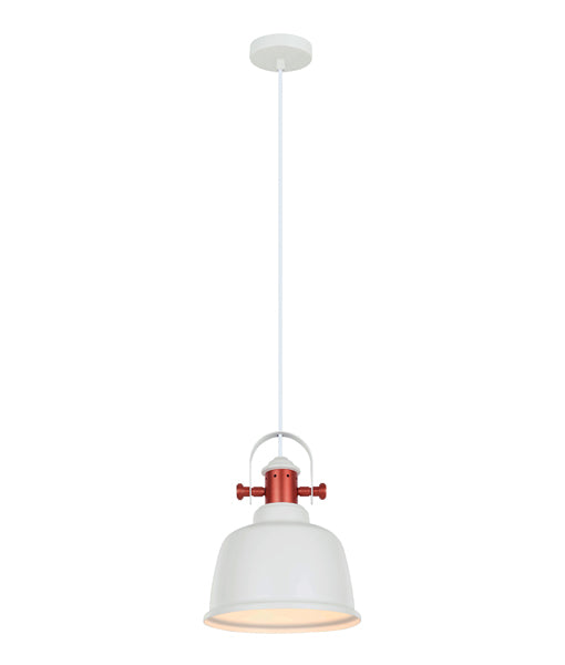 CLA ALTA: Industrial Bell Shape With Copper Highlights Interior Pendant Matt White / Matt Black / Matt Grey 220-240V - ALTA1, ALTA2, ALTA3 -CLA Lighting