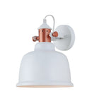 CLA Alta Adjustable Bell with Copper Highlight Interior Wall Light Black White or Grey 220-240V AC - ALTA-CLA Lighting