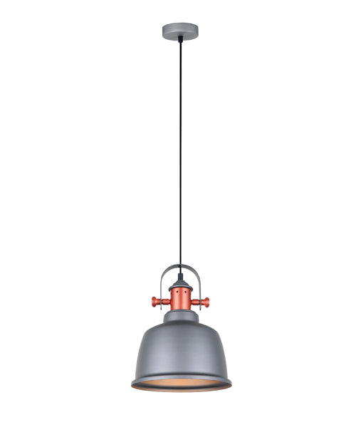 CLA ALTA: Industrial Bell Shape With Copper Highlights Interior Pendant Matt White / Matt Black / Matt Grey 220-240V - ALTA1, ALTA2, ALTA3 -CLA Lighting