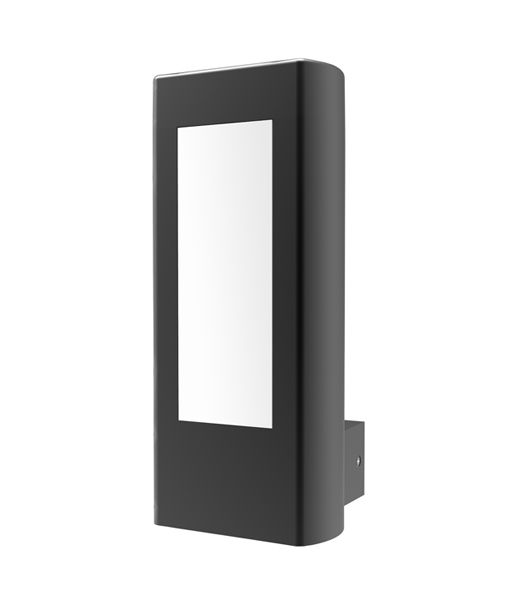 AMUN: Exterior LED Surface mounted Wall & Bollard Lights. Matt Black. 3000K 10W or 12.5W
