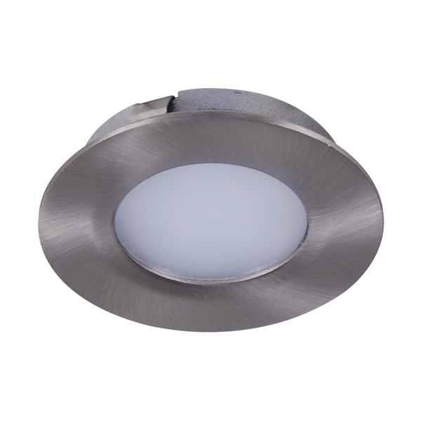 SAL ANOVA Under Bench and Cabinet Recessed LED Downlight Tri - White / Satin Nickel 4W 12V - S9105 - SAL Lighting