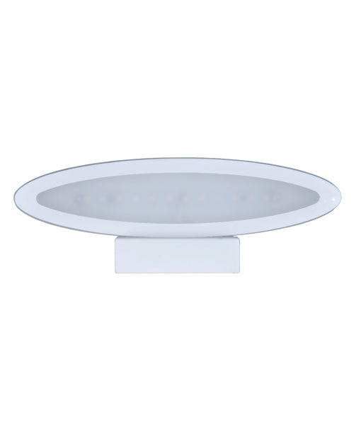 CLA Athens Oval 1 way LED Interior Wall Light 3000K Matt White 6W 220-240V IP20 - ATHENSG2