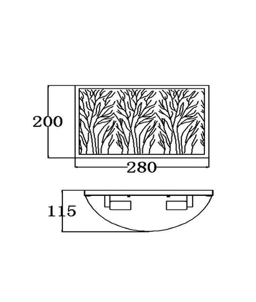 CLA Autumn with Amber Lining Interior Wall Light/Pendant 220-240V - AUTUMN - CLA Lighting