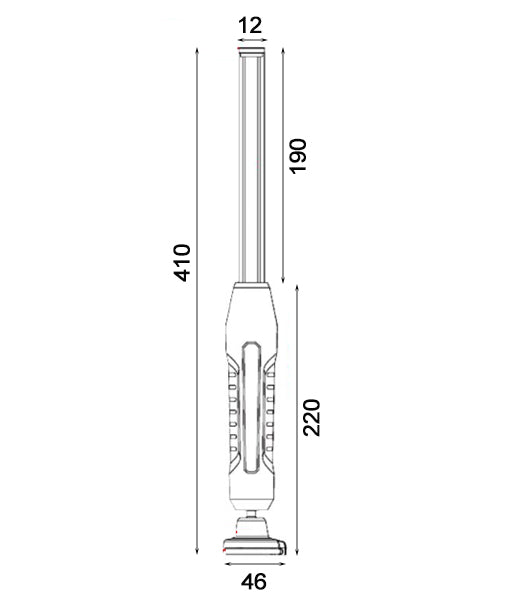 CLA Big Slim: LED COB Slim Worklight & Torch Portable Lighting 6500K 3W/10W IP67 - BIG SLIM- SAL Lighting