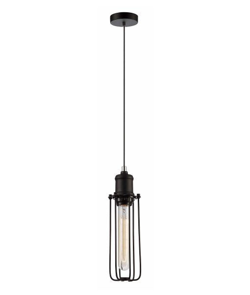 CLA BLACKBAND: Industrial Black Bird Cage Interior Pendant Curved / Diamonds Bar Base / Angled / Varied Round / Tubular / Pear / Small Diamond / Large Diamond 220-240V - BLACKBAND - CLA Lighting