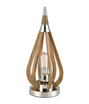 CLA BONITO: Taupe Table Lamp Wood 220-240V - BONITO04TL (Clearance) - CLA Lighting