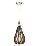 CLA BONITO: Rustic Taupe Tear Drop Interior Pendant Wood Small / Medium / Large 220-240V - BONITO1, BONITO2, BONITO3 - CLA Lighting