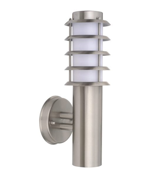 CLA BORDA: Exterior Surface Mounted Louvred Wall Lights & LED Bollards Stainless Steel 220-240V IP44 - BORDA2, BORDA4, BORDA6- CLA Lighting