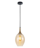 CLA BROTE: Retro Wine Glass Shape Interior Pendant Bronze Amber / Black Smoke 220-240V - BROTE1, BROTE2