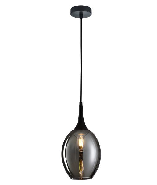 CLA BROTE: Retro Wine Glass Shape Interior Pendant Bronze Amber/ Black Smoke 220-240V - BROTE1, BROTE2