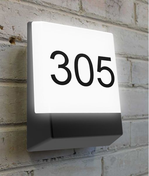 CLA BULK: Letter Box Lights LED Bulkhead 3000K Black/ White 12W 100-240V IP65 - BULK9, BULK10