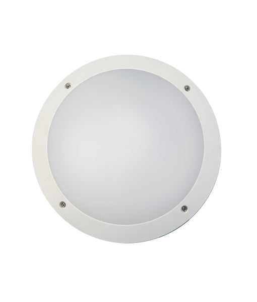 CLA BULK: Round LED Bulkhead 4000K Black/ White 12W 220-240V IP66 - BULK1, BULK2A