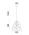 CLA CANAMO: Bohemian Natural Hemp Rope & Black Hardware Interior Pendant Ellipse / Dome 220-240V - CANAMO1, CANAMO2 - CLA Lighting