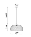 CLA CANASTA: Bohemian Natural Bamboo Finish Interior Pendant Small / Large 220-240V - CANASTA1, CANASTA2 - CLA Lighting