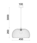 CLA CANASTA: Bohemian Natural Bamboo Finish Interior Pendant Small / Large 220-240V - CANASTA1, CANASTA2 - CLA Lighting